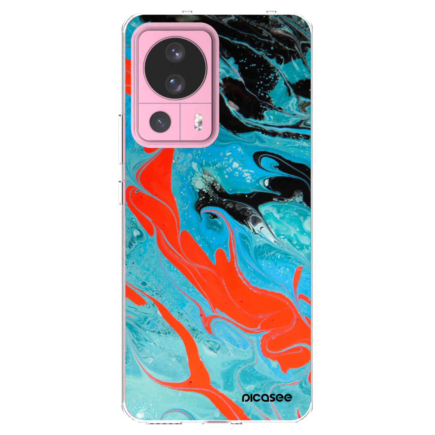 Picasee διαφανής θήκη σιλικόνης Xiaomi 13 Lite - Blue Magma