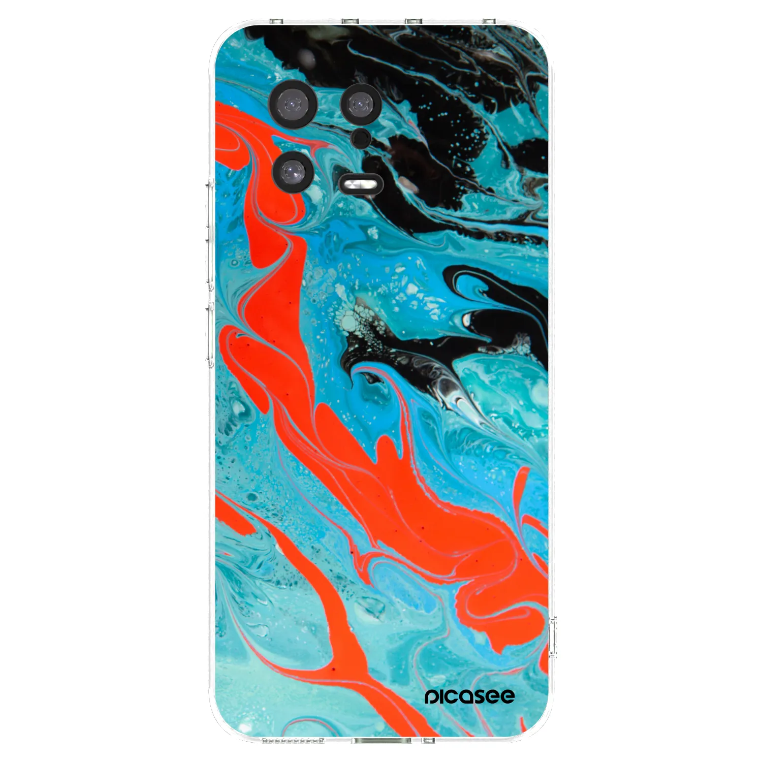 Picasee διαφανής θήκη σιλικόνης Xiaomi 13 - Blue Magma