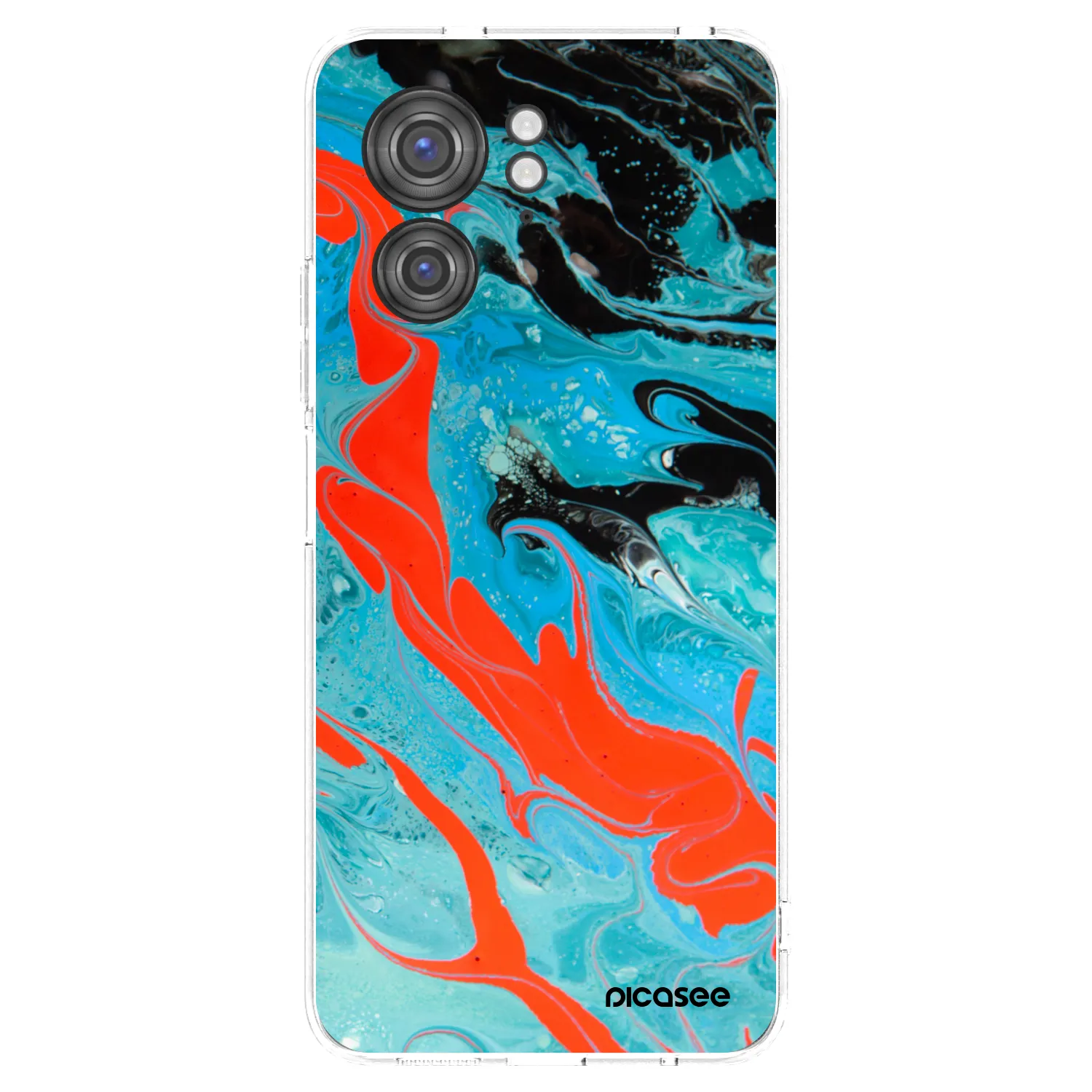 Picasee διαφανής θήκη σιλικόνης Motorola Edge 40 - Blue Magma