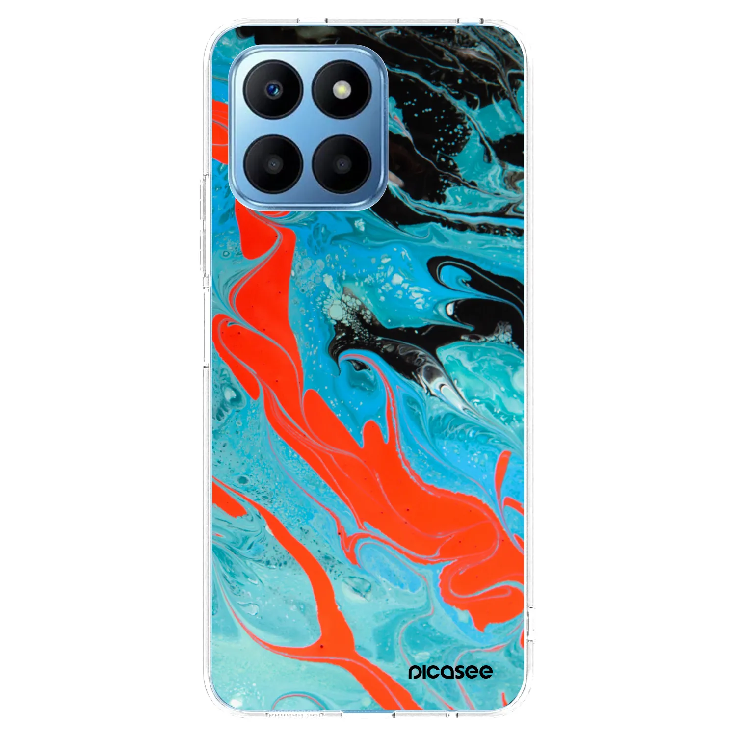 Picasee διαφανής θήκη σιλικόνης Honor 70 Lite - Blue Magma