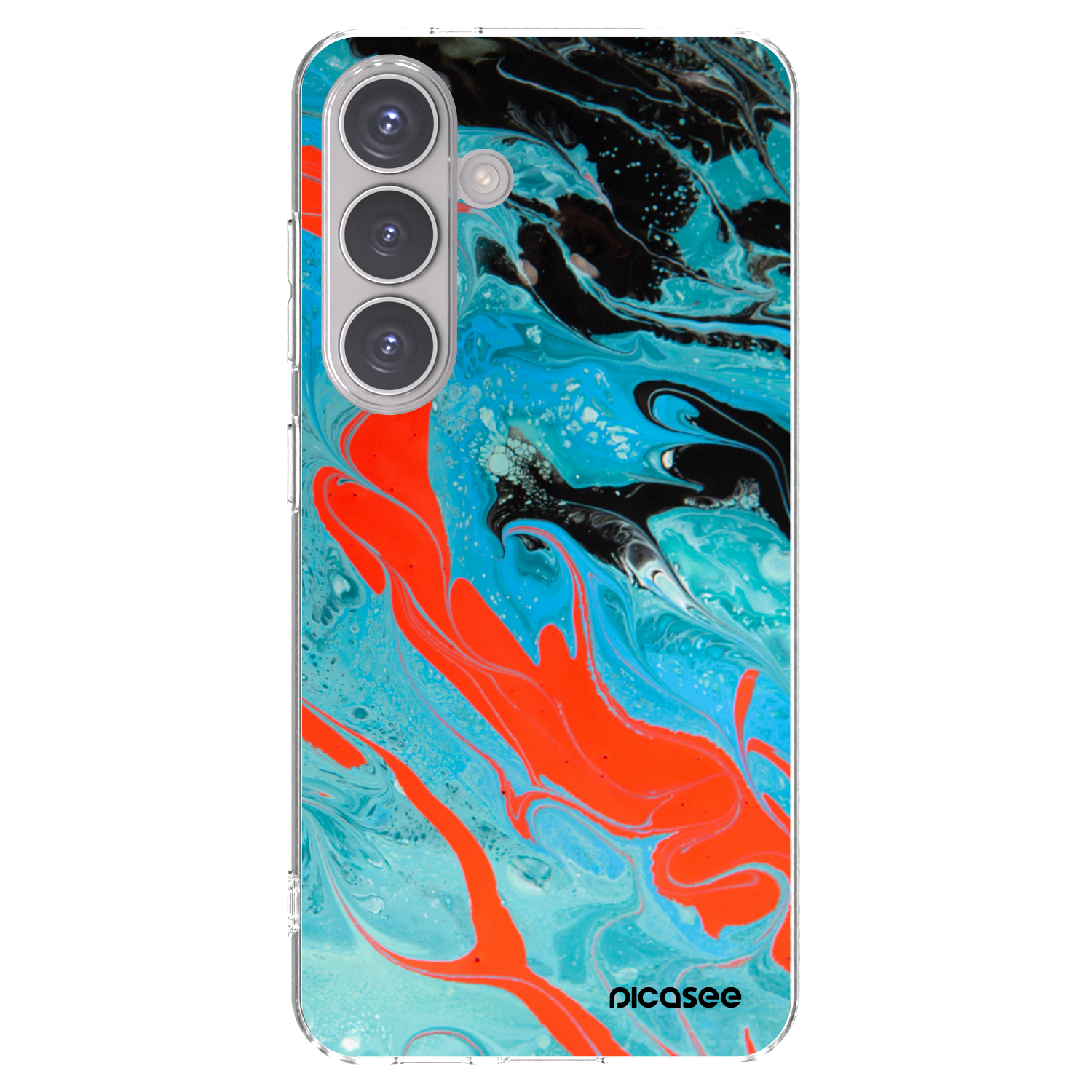 Picasee διαφανής θήκη σιλικόνης Samsung Galaxy S24 S921B 5G - Blue Magma