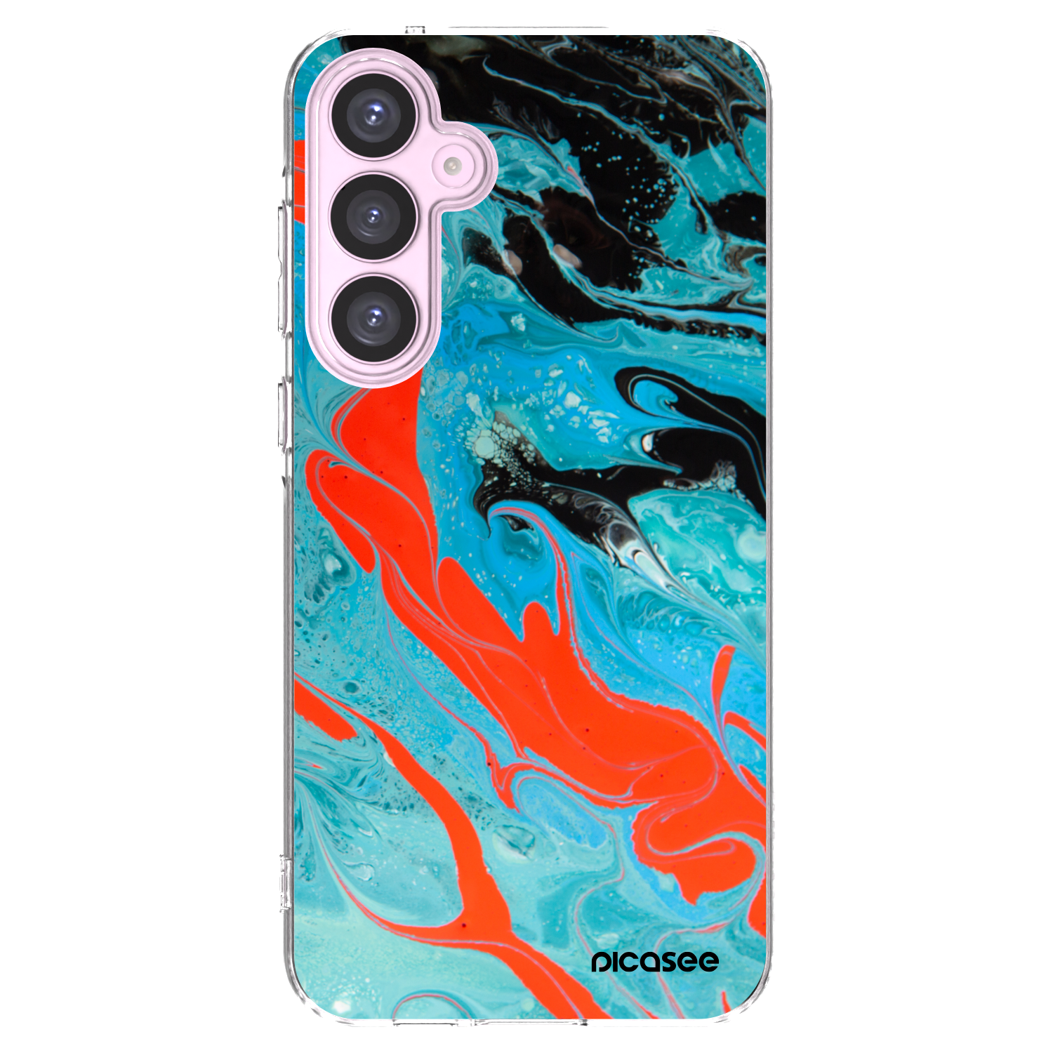 Picasee διαφανής θήκη σιλικόνης Samsung Galaxy A55 5G A556B - Blue Magma