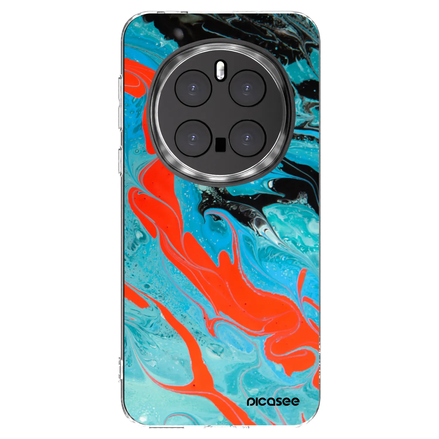 Picasee διαφανής θήκη σιλικόνης Honor Magic7 Pro 5G - Blue Magma