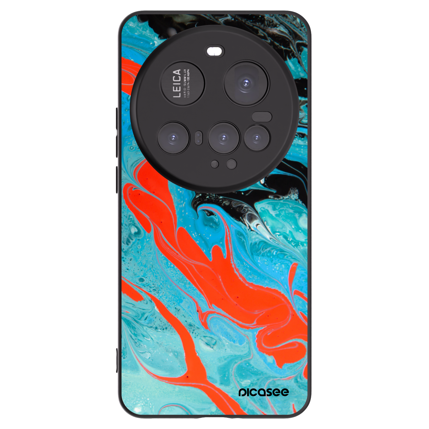 Picasee Μαύρη θήκη σιλικόνης για Xiaomi 15 Ultra - Blue Magma