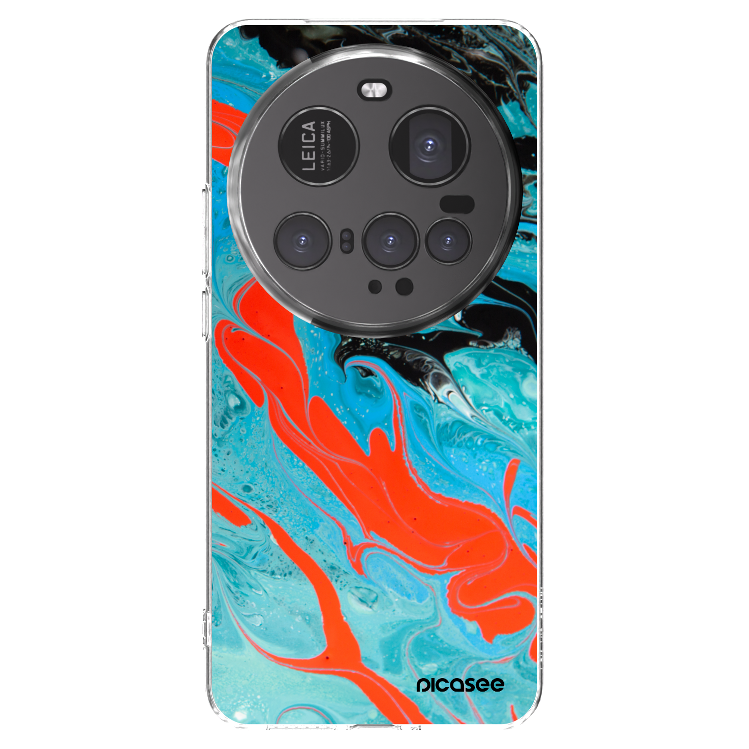 Picasee διαφανής θήκη σιλικόνης Xiaomi 15 Ultra - Blue Magma