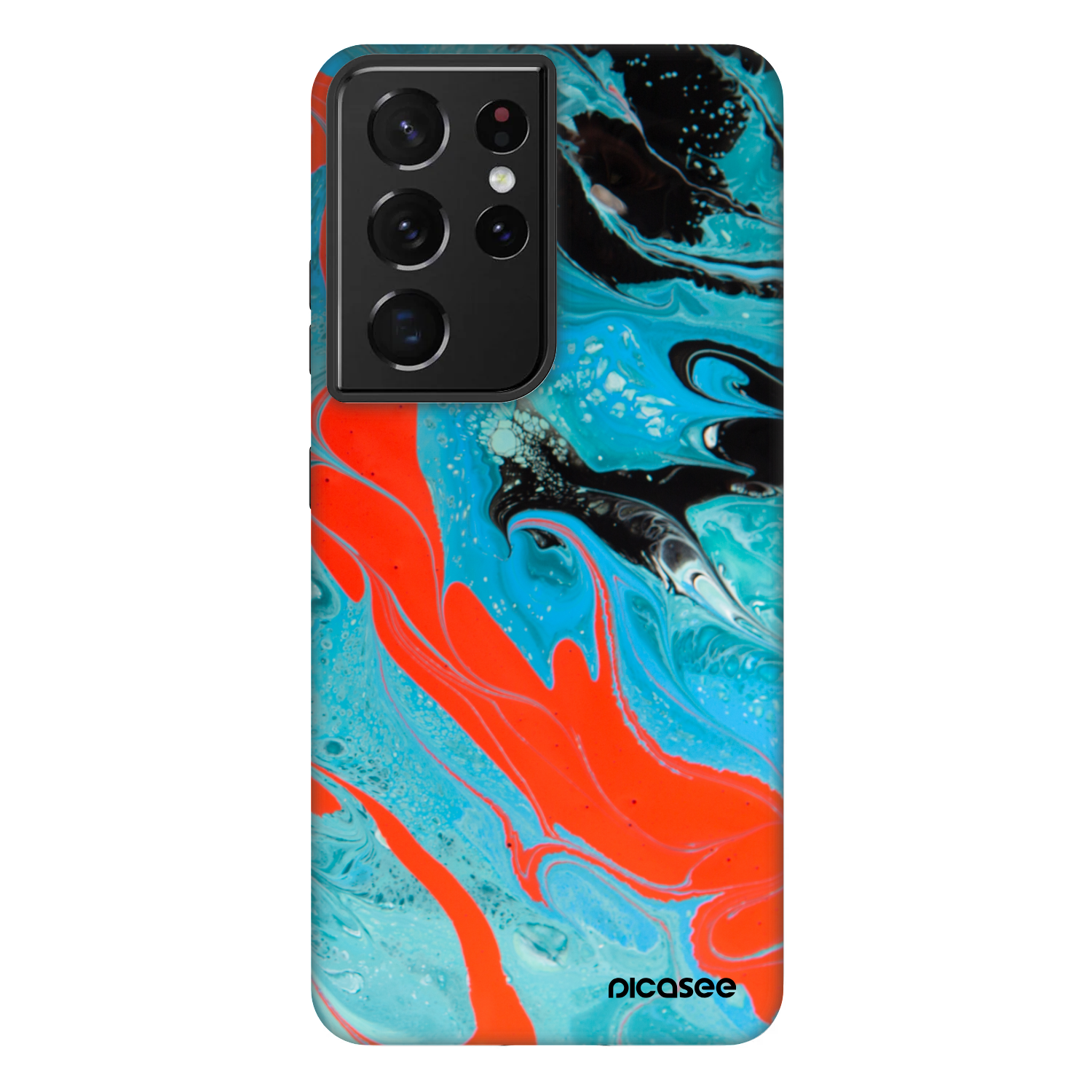Picasee Fashion Case για Samsung Galaxy S21 Ultra 5G G998B - Blue Magma