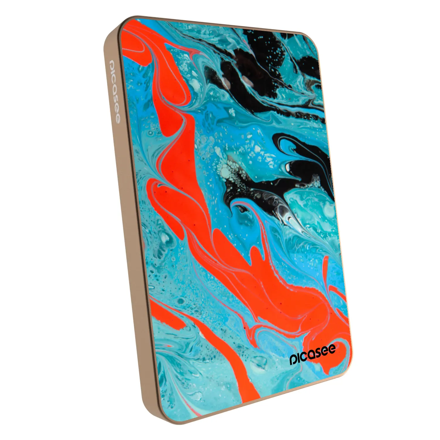 Picasee Powerbank με MagSafe 5 000 mAh Χρυσαφένιος - Blue Magma