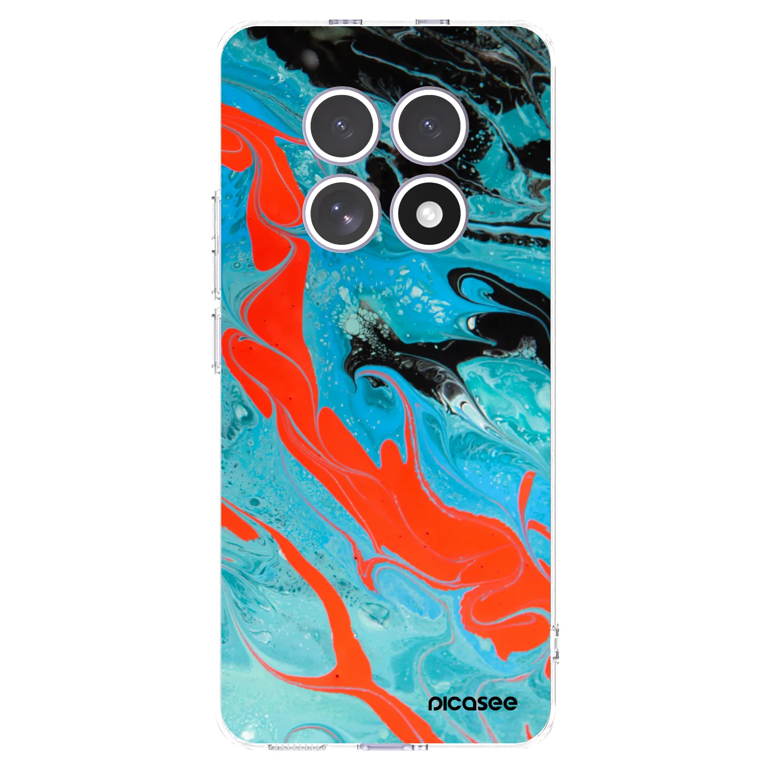 Picasee διαφανής θήκη σιλικόνης Xiaomi Redmi Note 15 - Blue Magma