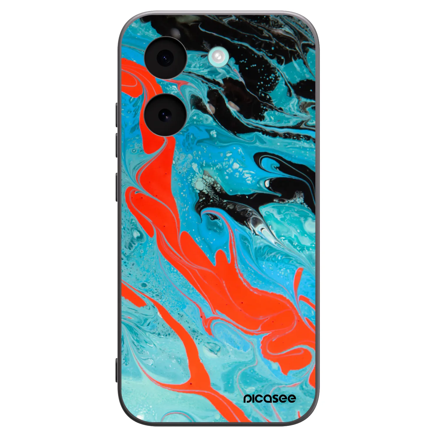 Picasee Μαύρη θήκη σιλικόνης για Xiaomi Poco X8 Pro - Blue Magma
