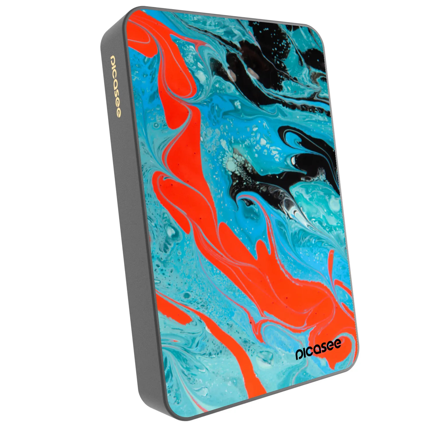 Picasee Powerbank με MagSafe 10 000 mAh Γκρί - Blue Magma