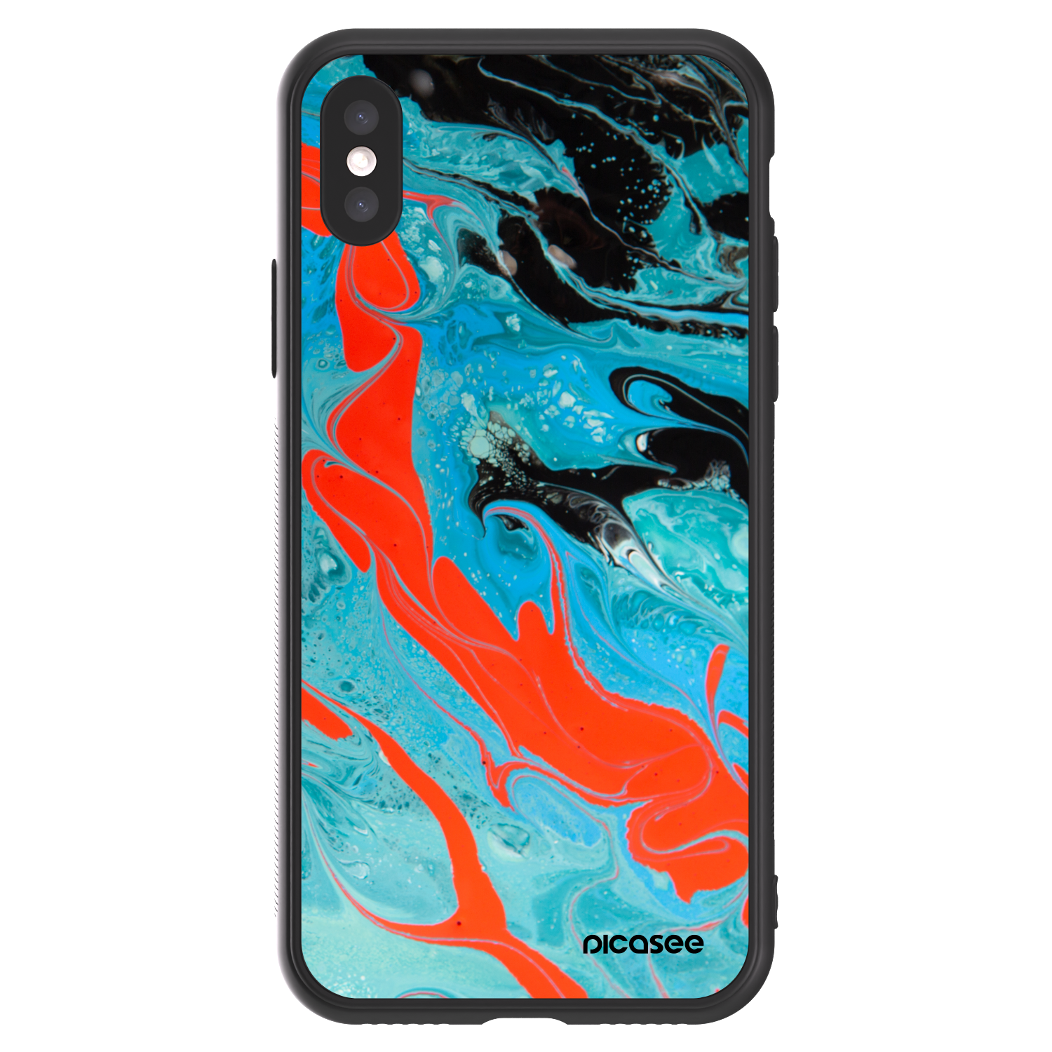 Picasee ULTIMATE CASE για Apple iPhone X/XS - Blue Magma