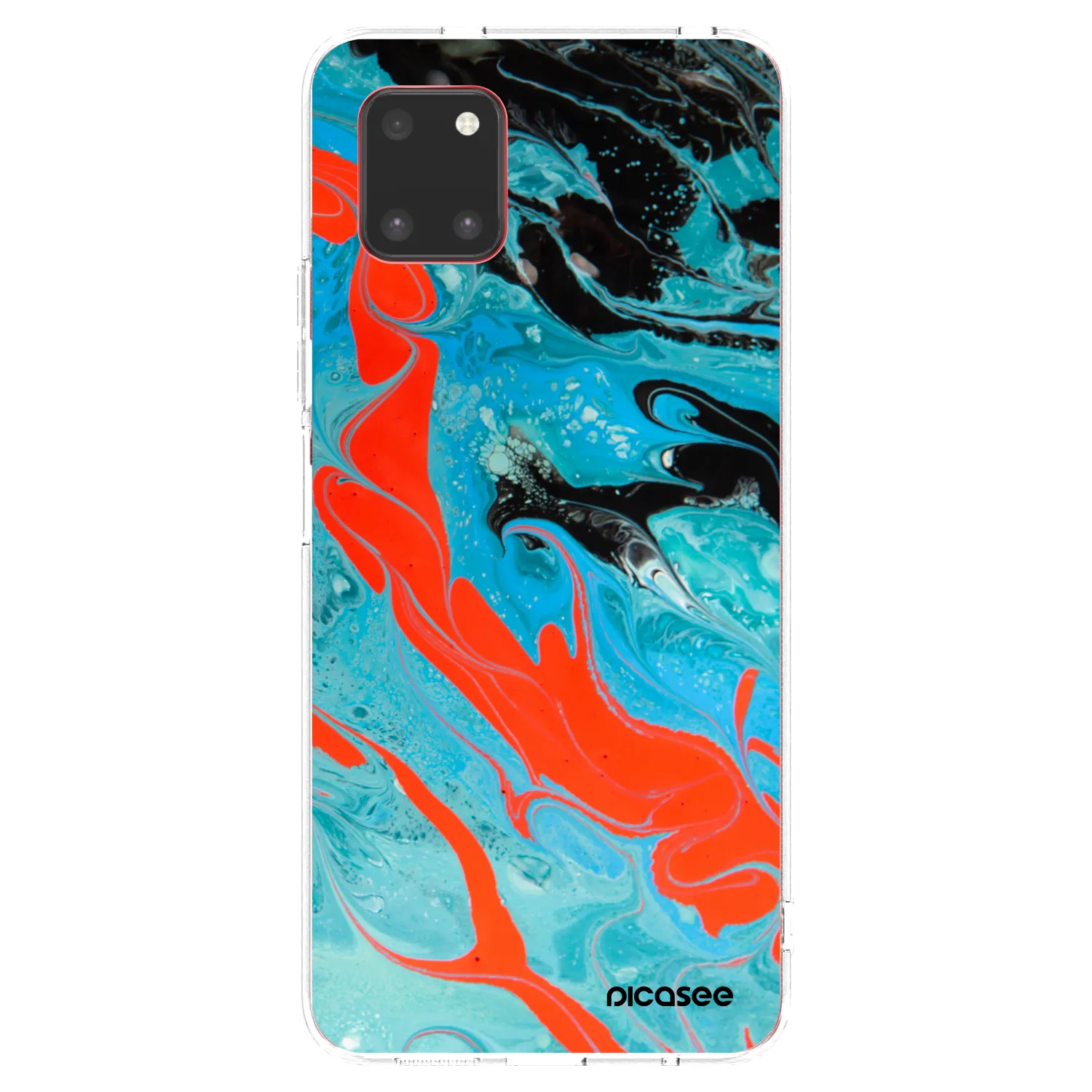 Picasee διαφανής θήκη σιλικόνης Samsung Galaxy Note 10 Lite N770F - Blue Magma
