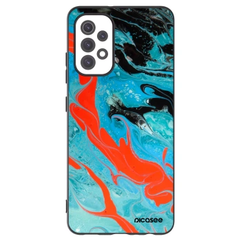Picasee Μαύρη θήκη σιλικόνης για Samsung Galaxy A32 5G A326B - Blue Magma