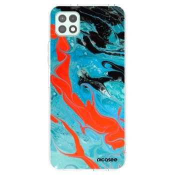 Picasee διαφανής θήκη σιλικόνης Samsung Galaxy A22 A226B 5G - Blue Magma