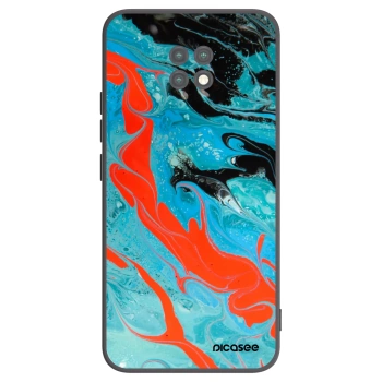 Picasee Μαύρη θήκη σιλικόνης για Xiaomi Redmi Note 9T - Blue Magma
