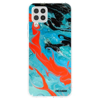 Picasee διαφανής θήκη σιλικόνης Samsung Galaxy A22 A225F 4G - Blue Magma