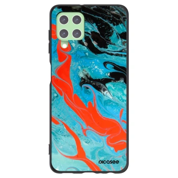 Picasee Μαύρη θήκη σιλικόνης για Samsung Galaxy A22 A225F 4G - Blue Magma