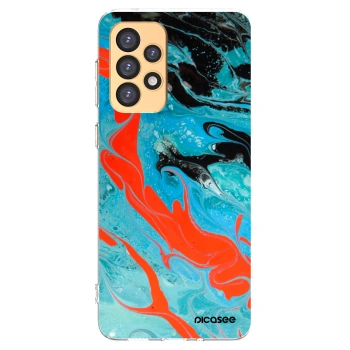 Picasee διαφανής θήκη σιλικόνης Samsung Galaxy A33 5G A336 - Blue Magma