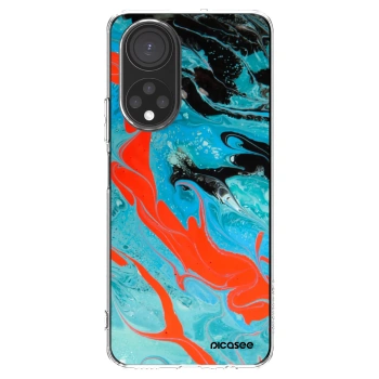 Picasee διαφανής θήκη σιλικόνης Honor X7 - Blue Magma