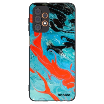 Picasee Μαύρη θήκη σιλικόνης για Samsung Galaxy A23 A235F 4G - Blue Magma