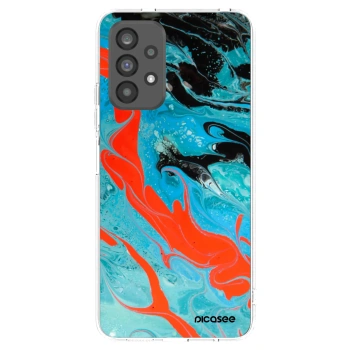 Picasee διαφανής θήκη σιλικόνης Samsung Galaxy A73 5G - Blue Magma