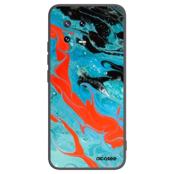 Picasee Μαύρη θήκη σιλικόνης για Xiaomi 13 Pro - Blue Magma