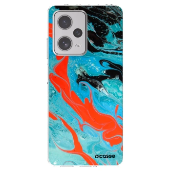 Picasee διαφανής θήκη σιλικόνης Xiaomi Redmi Note 12 Pro+ 5G - Blue Magma