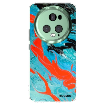 Picasee διαφανής θήκη σιλικόνης Honor Magic5 Pro - Blue Magma