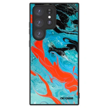 Picasee ULTIMATE CASE PowerShare για Samsung Galaxy S23 Ultra 5G - Blue Magma