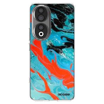 Picasee διαφανής θήκη σιλικόνης Honor 90 5G - Blue Magma