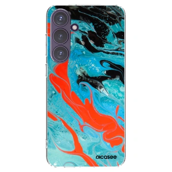 Picasee διαφανής θήκη σιλικόνης Samsung Galaxy S24+ S926B 5G - Blue Magma