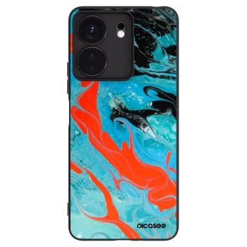 Picasee Μαύρη θήκη σιλικόνης για Xiaomi Redmi 13C 4G - Blue Magma