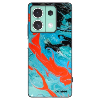 Picasee Μαύρη θήκη σιλικόνης για Xiaomi Redmi Note 13 5G - Blue Magma
