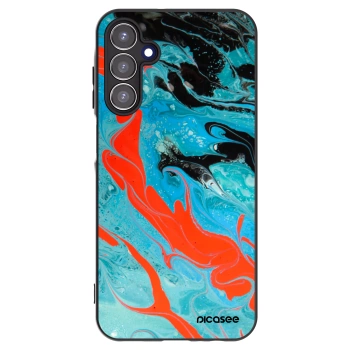 Picasee Μαύρη θήκη σιλικόνης για Samsung Galaxy A15 A156B 5G - Blue Magma
