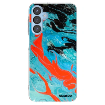Picasee διαφανής θήκη σιλικόνης Samsung Galaxy A15 A156B 5G - Blue Magma