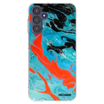 Picasee διαφανής θήκη σιλικόνης Samsung Galaxy A15 A155F 4G - Blue Magma