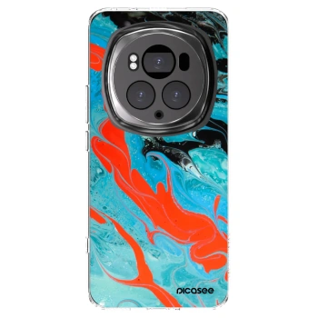 Picasee διαφανής θήκη σιλικόνης Honor Magic6 Pro - Blue Magma