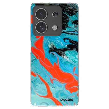 Picasee διαφανής θήκη σιλικόνης Xiaomi Redmi Note 13 4G - Blue Magma