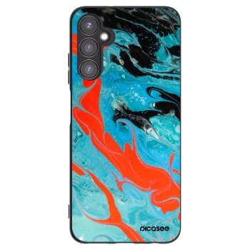 Picasee Μαύρη θήκη σιλικόνης για Samsung Galaxy A05s A057G - Blue Magma
