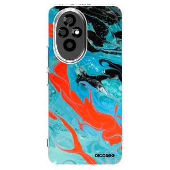Picasee διαφανής θήκη σιλικόνης Honor 200 Pro 5G - Blue Magma
