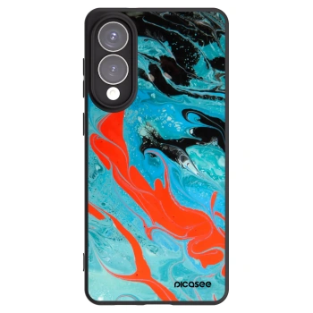 Picasee Μαύρη θήκη σιλικόνης για Samsung Galaxy S25 Edge 5G - Blue Magma