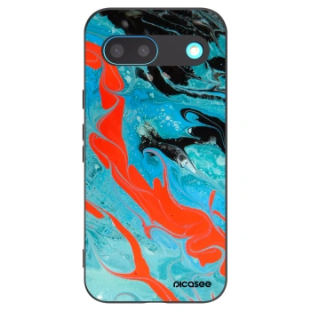 Picasee Μαύρη θήκη σιλικόνης για Google Pixel 8 - Blue Magma