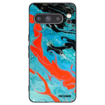 Picasee Μαύρη θήκη σιλικόνης για Google Pixel 8 Pro - Blue Magma