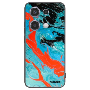 Picasee Μαύρη θήκη σιλικόνης για Xiaomi Redmi Note 14S - Blue Magma