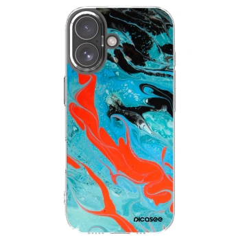Picasee διαφανής θήκη σιλικόνης Apple iPhone 17 - Blue Magma