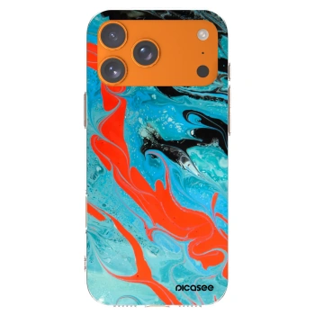 Picasee διαφανής θήκη σιλικόνης Apple iPhone 17 Pro Max - Blue Magma