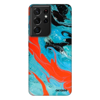 Picasee Fashion Case για Samsung Galaxy S21 Ultra 5G G998B - Blue Magma