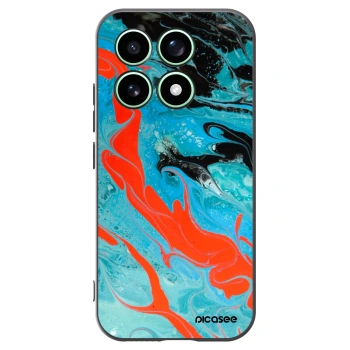 Picasee Μαύρη θήκη σιλικόνης για Xiaomi 17 - Blue Magma