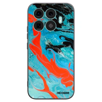 Picasee Μαύρη θήκη σιλικόνης για Xiaomi 17T - Blue Magma