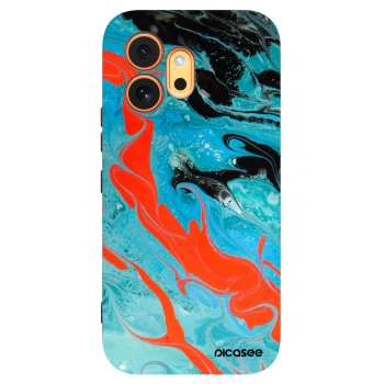 Picasee Μαύρη θήκη σιλικόνης για Honor 600 - Blue Magma
